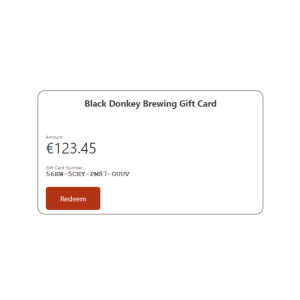Black Donkey Brewing digital Gift card